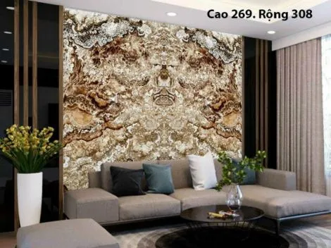 Tranh đá đối xứng tự nhiên hình cánh chim mang nhiều vượng khí