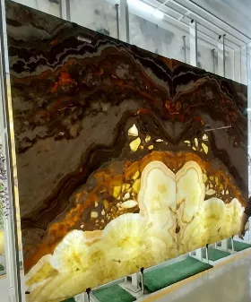 Sức hút của tranh đá tự nhiên Onyx trong trang trí nội thất