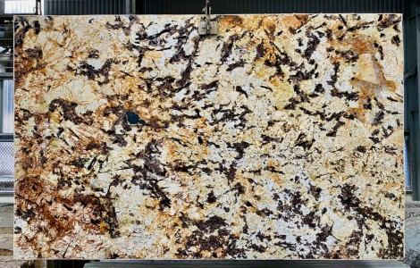 Tranh Đá Granite Xuyên Sáng Màu Gold 01