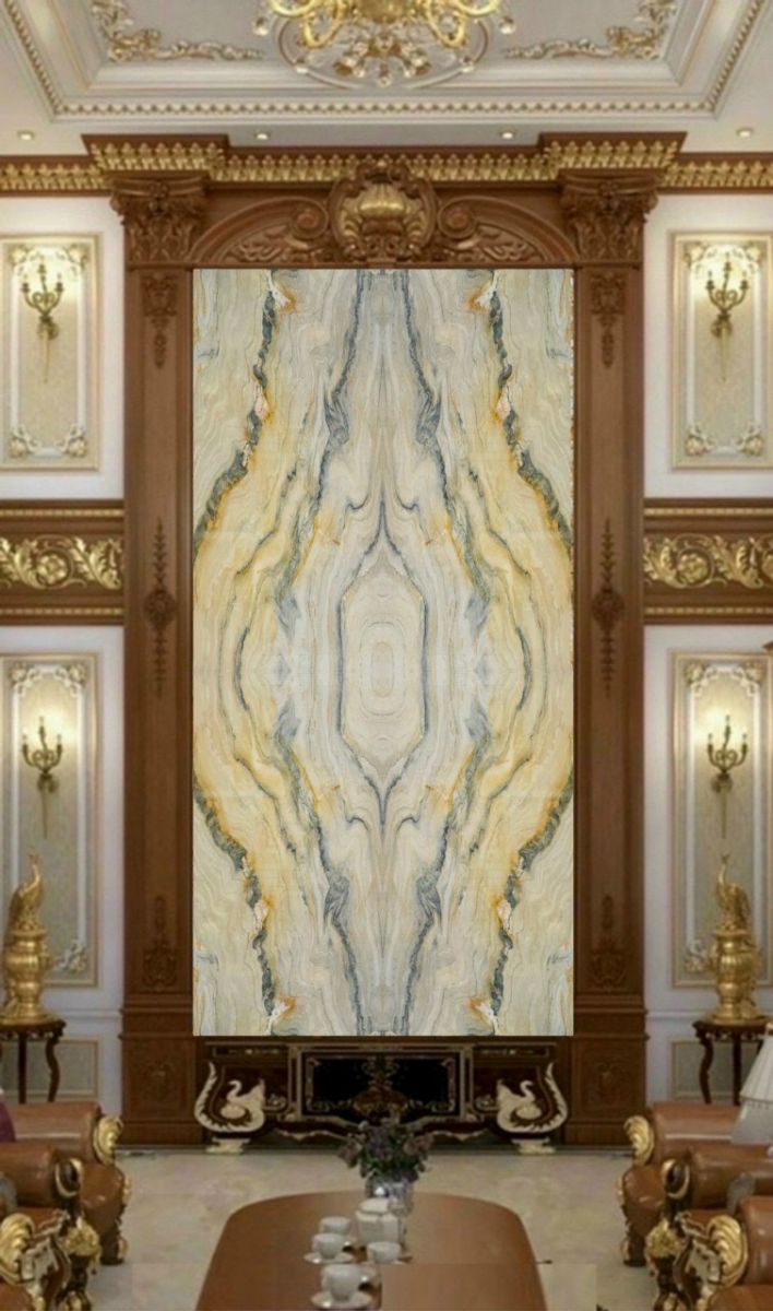 tranh đá thông tầng phòng khách