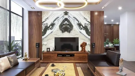 Tranh Đá Đối Xứng Onyx Xuyên Sáng Ốp Tường Màu Trắng 002