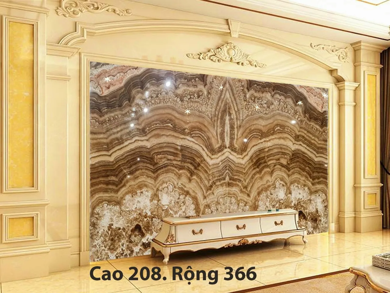 Màu sắc của đá thạch anh mang đến màu sắc mới cho căn phòng