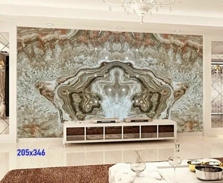 Tranh Đá Đối Xứng Onyx Ốp Tường Màu Xám CN 03