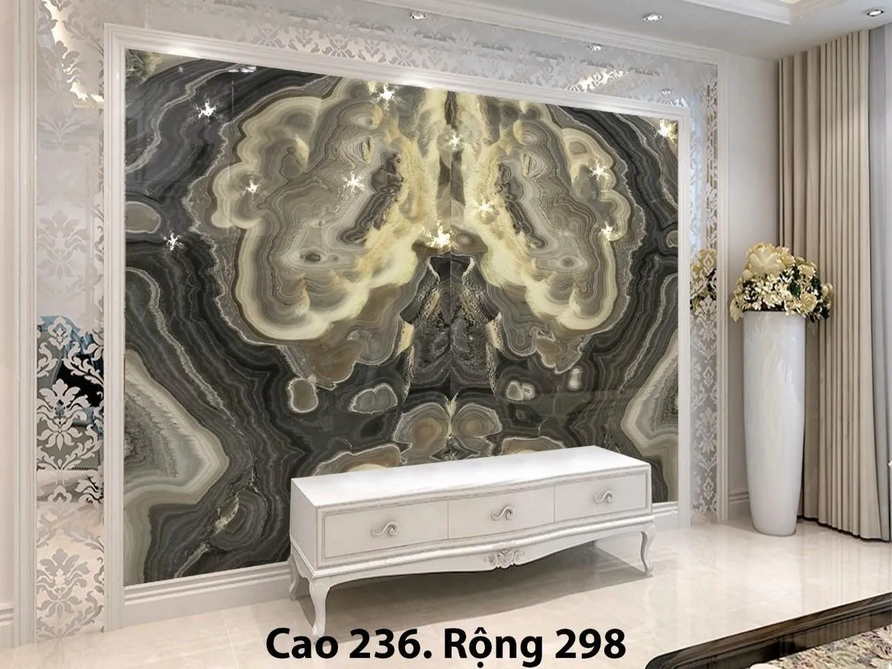 tranh đá xuyên sáng onyx
