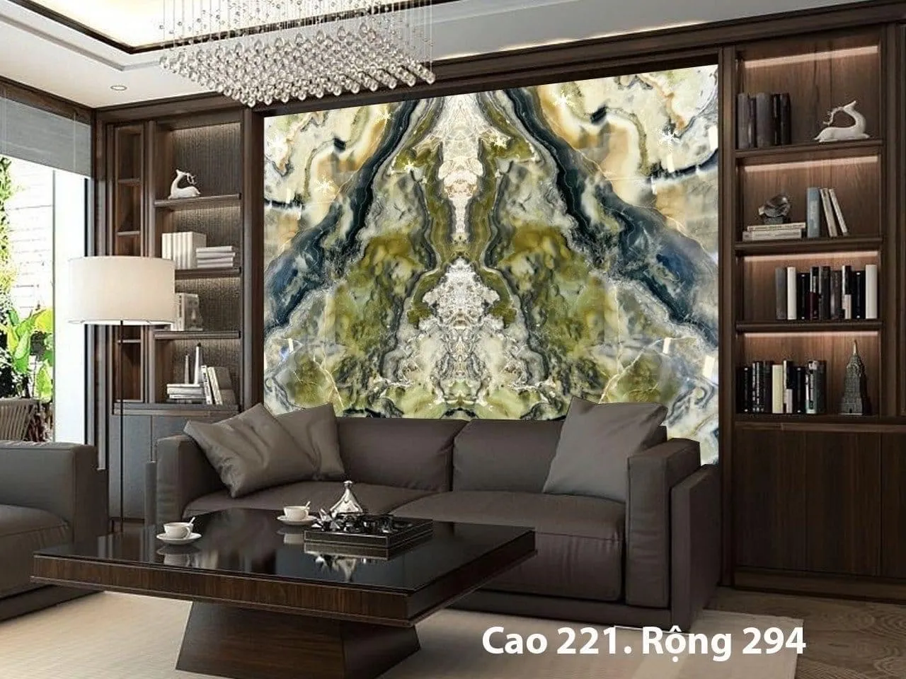 tranh đá xuyên sáng onyx