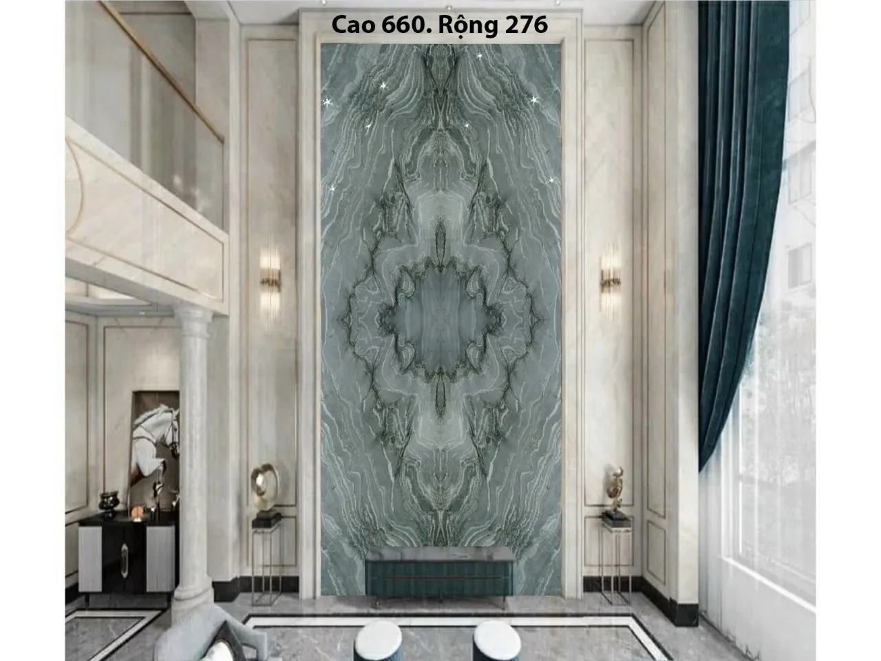tranh đá đối xứng thạch anh