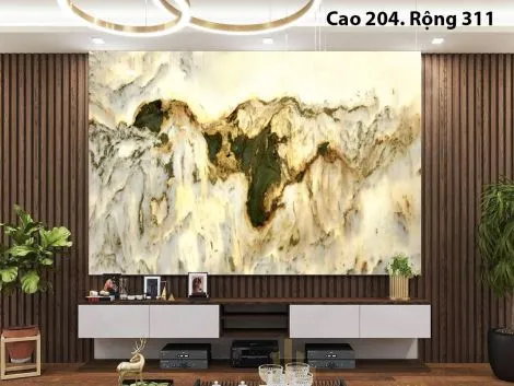 Tranh Đá Sơn Thuỷ Xuyên Sáng HD-01