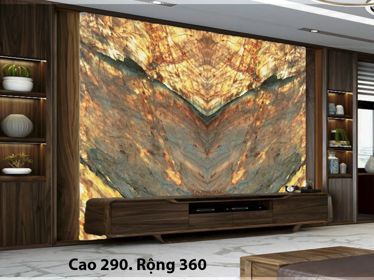  Màu sắc của bức tranh làm không gian có sự thay đổi lớn