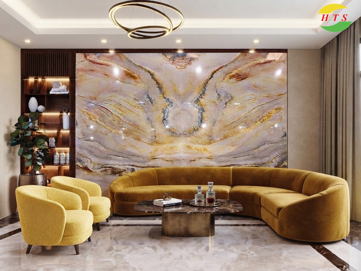 Tranh đá đối xứng thạch anh