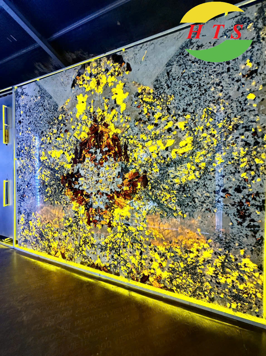 tranh đá hoa đào