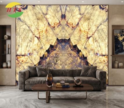 Tranh đá Onyx trắng vân mây TDONYX-PH02