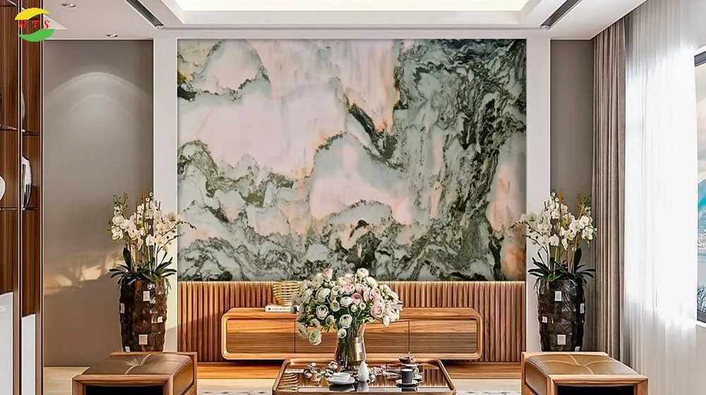 ánh sáng led tranh đá