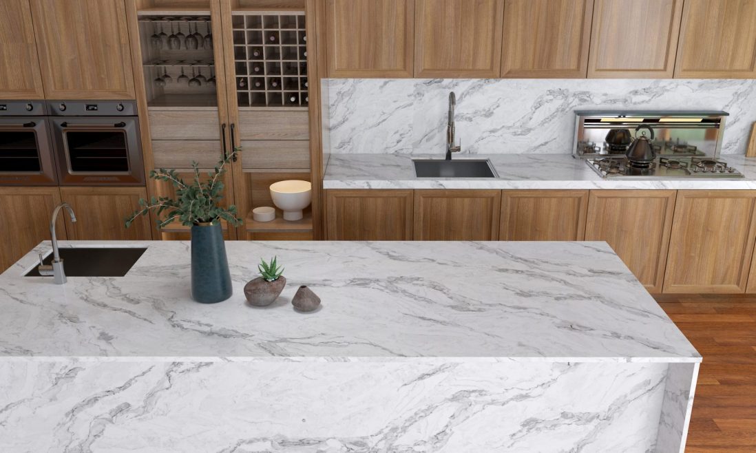 đá marble ốp bếp