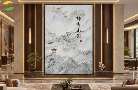 Tranh đá sơn thủy tự nhiên TDST-HT05