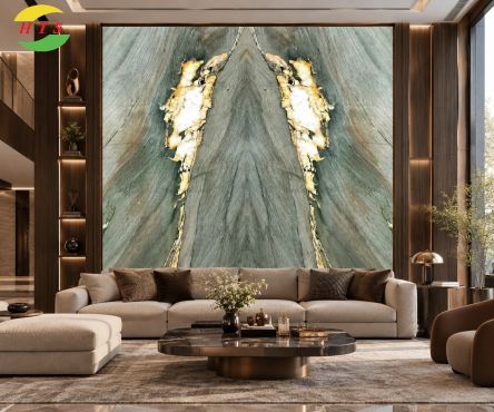 Tranh Đá Đối Xứng Thạch Anh Alpinus Xuyên Sáng TDDX05