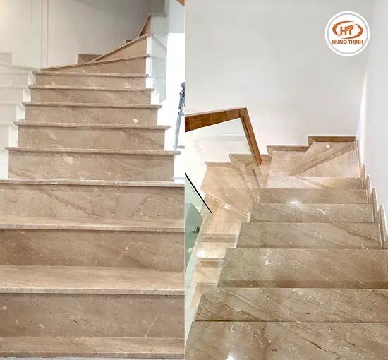 đá cầu thang granite vân nhẹ