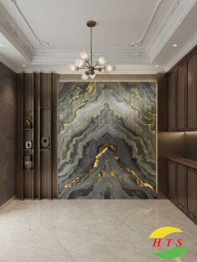 Tranh Đá Xuyên Sáng Onyx Màu Xanh Lá