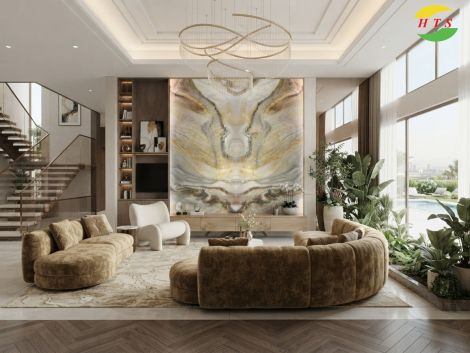 Tranh Đá Đối Xứng Thạch Anh HD-01