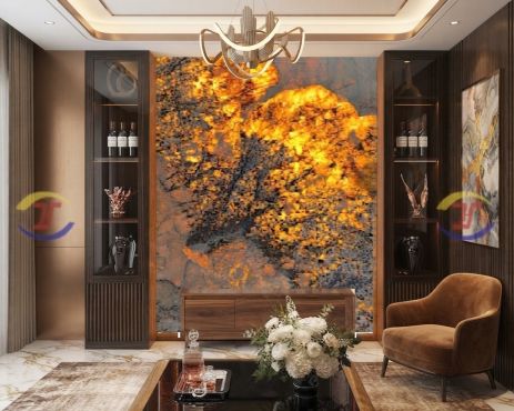 Tranh đá thạch anh xuyên sáng TDTA08