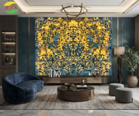 Tranh Đá Thạch Anh Xuyên Sáng  HTS 23