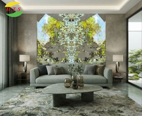 Tranh đá thạch anh xuyên sáng HT01