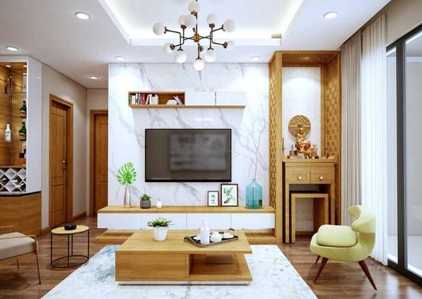 mẫu thiết kế phòng khách 10m2