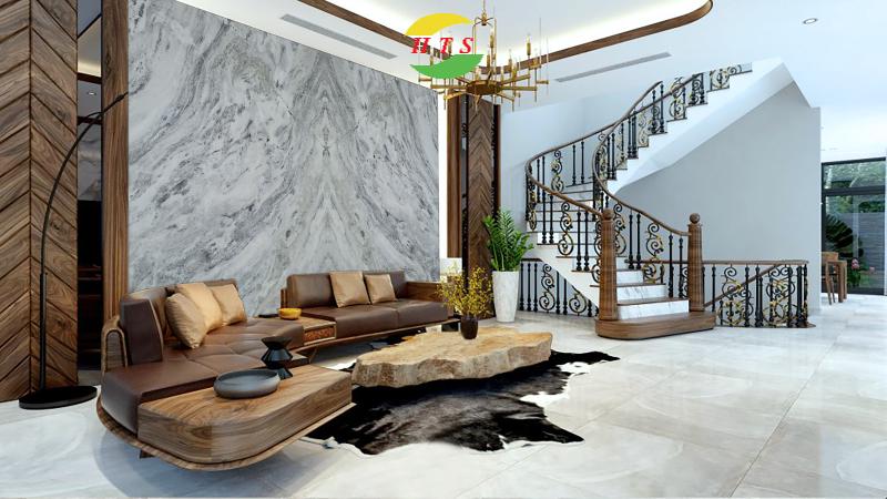 tranh đá tự nhiên phòng khách