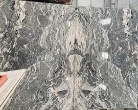 Tranh Đá Đối Xứng Granite Màu Ghi