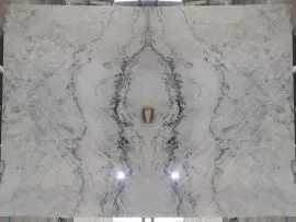 Tranh Đá Đối Xứng Tự Nhiên Marble Màu Trắng 