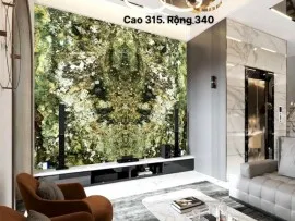 Tranh Đá Granite Màu Xanh Vân Trắng