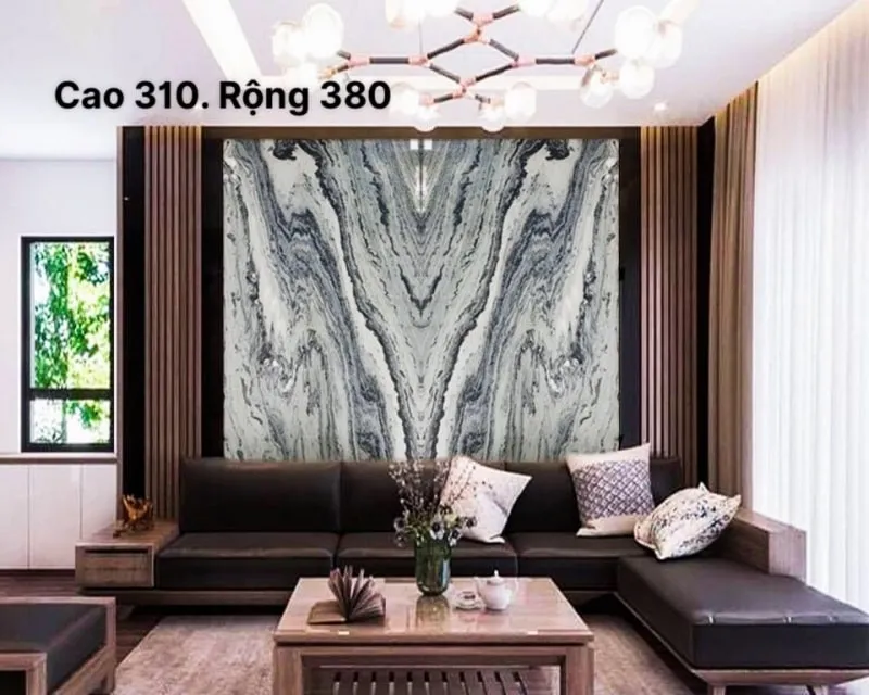 Tranh Đá Granite Ốp Vách Phòng Khách