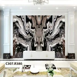 Tranh Đá Granite Tự Nhiên Màu Đen Trắng 