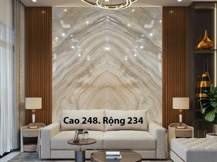 Tranh đá marble ốp vách ngăn không gian