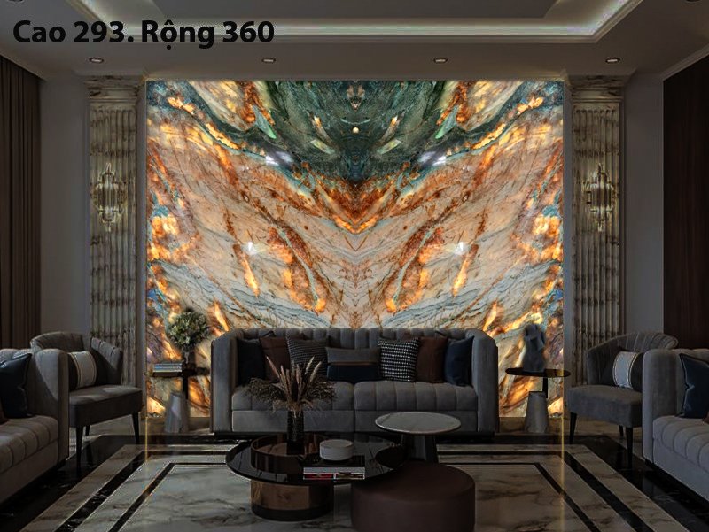 Cách lựa chọn và gợi ý trang trí nội thất với tranh đá xuyên sáng