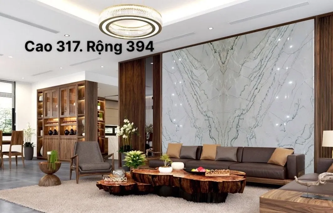 Vẻ Đẹp Tranh Đá Tự Nhiên Ốp Tường Phòng Khách