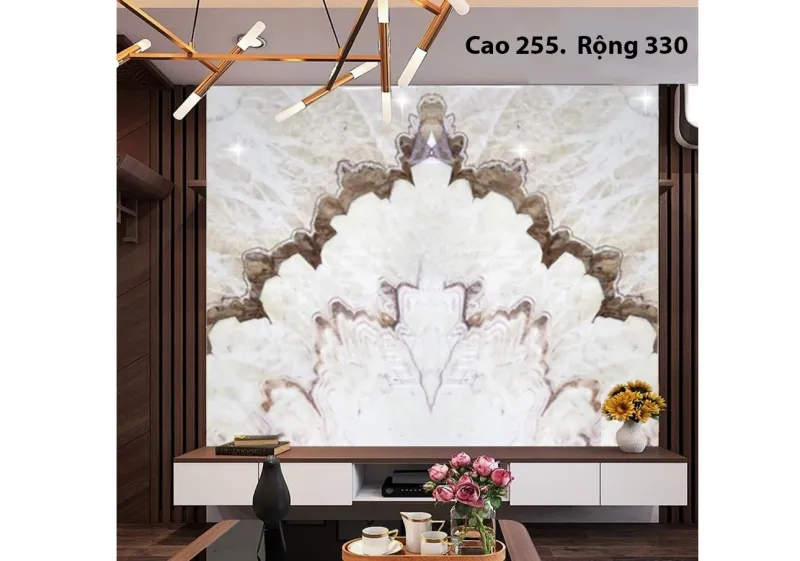 Tranh đá đối xứng cho người mệnh mộc