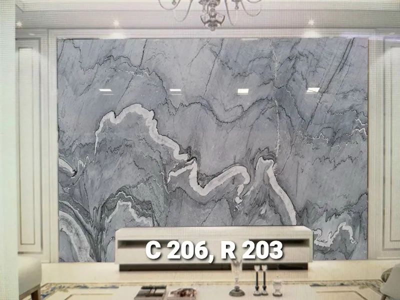 Tranh đá đối xứng thông tầng Thạch Anh