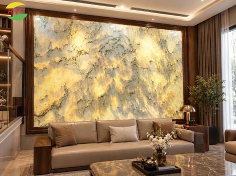 Tranh đá onyx trên đỉnh phù vân