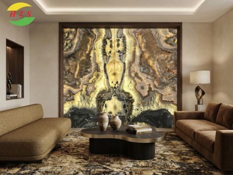Tranh đá onyx xuyên sáng TDXS-HT02