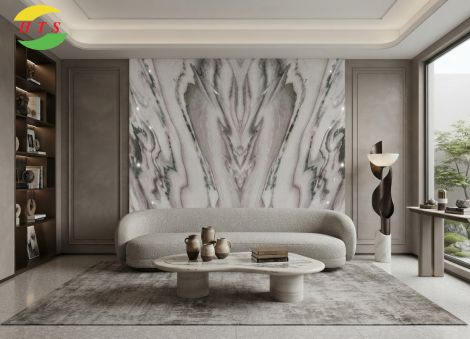 Tranh đá đối xứng Marble ốp tường HD 02