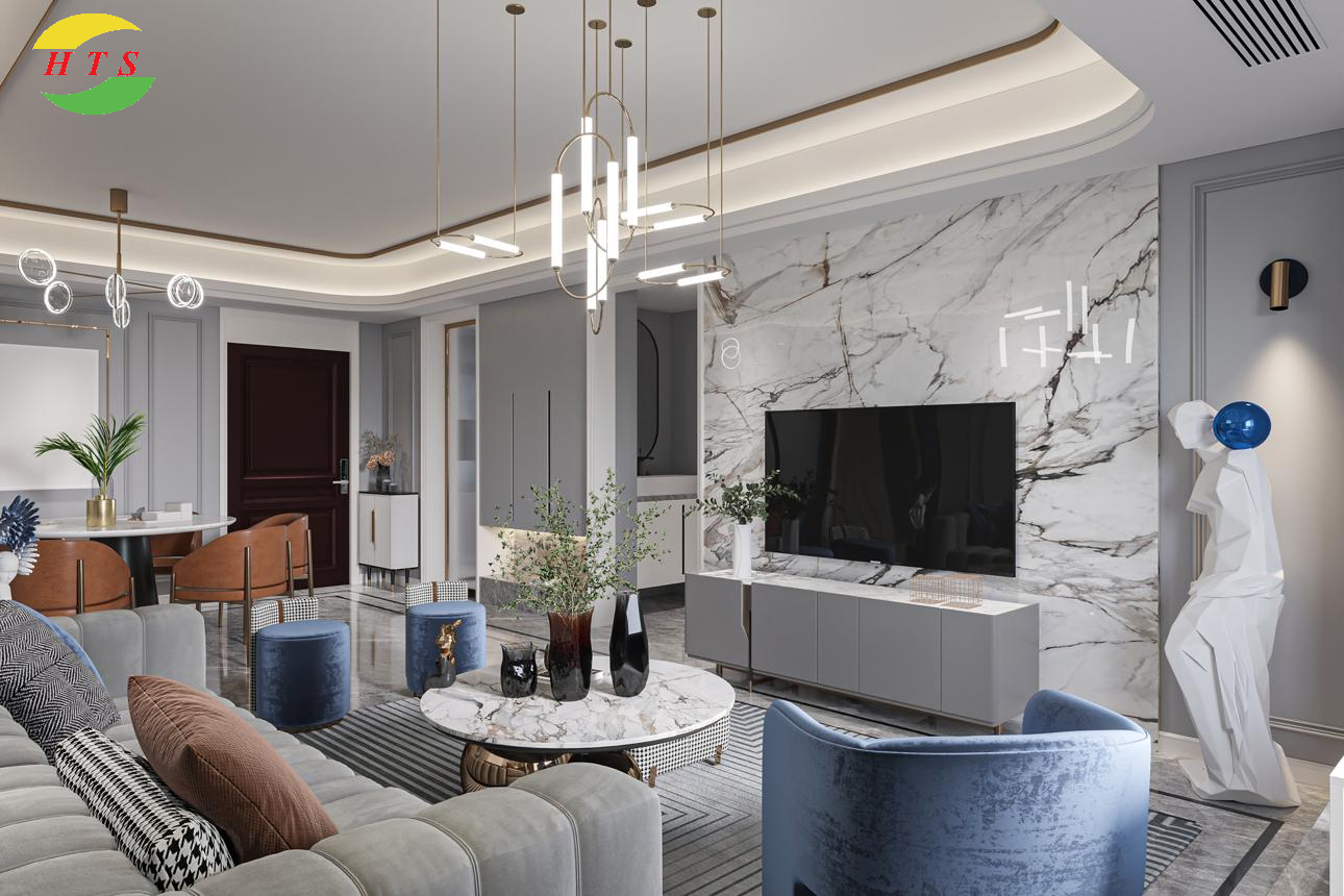 tranh đá marble phòng khách