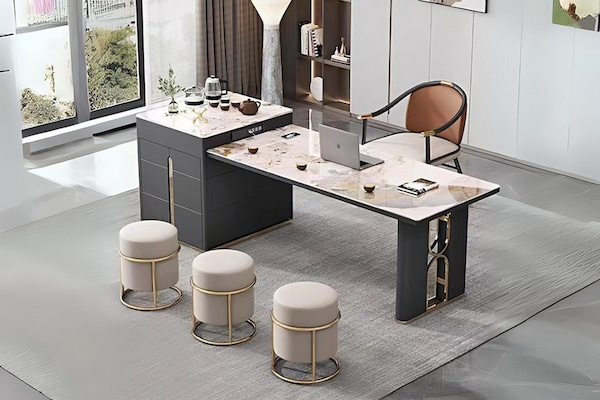 bàn làm việc đá marble