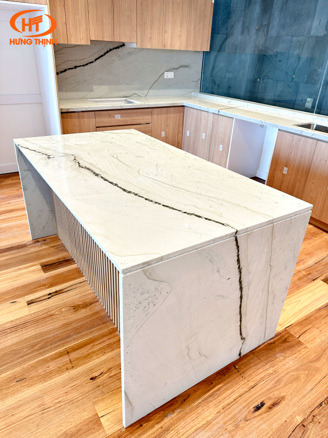 đá thạch anh ốp bếp