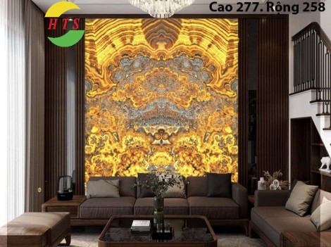 Tranh đá onyx xuyên sáng cao cấp TDONXS-HTS12