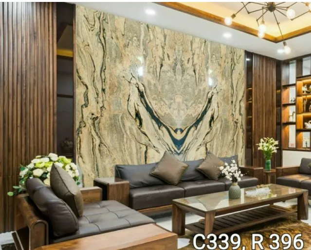 Tranh đá tự nhiên ốp tường phòng khách