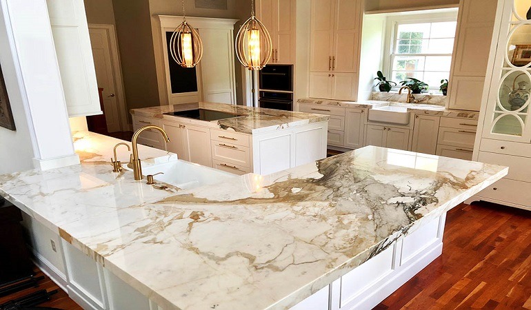 Đá Marble ốp bếp