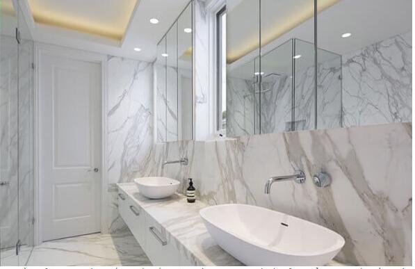 Đá Marble ốp tường phòng tắm