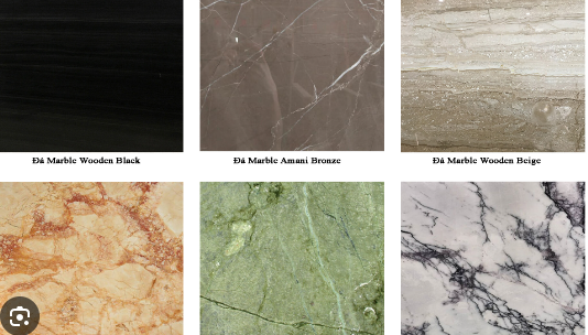 Đá marble màu sắc đa dạng