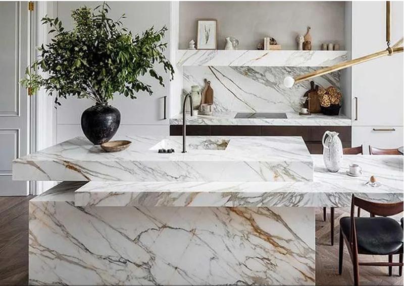 Đá tự nhiên marble ốp bếp