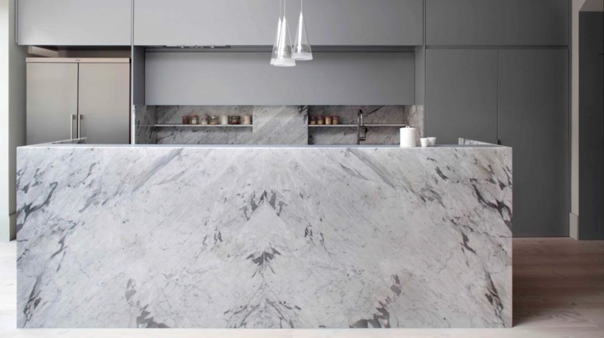 Đá Marble ốp bếp